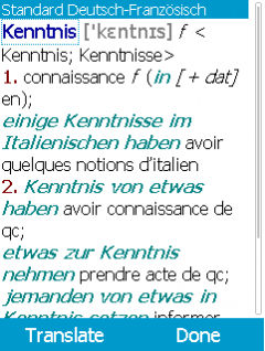 Langenscheidt Standard-Worterbuch Franzosisch for Java