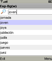 MSDict SoftPress Bulgarian-Spanish-Bulgarian Dictionary (Java)