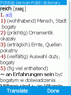 PONS Compact Polish Dictionary (Java)