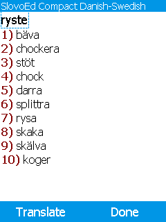 SlovoEd Compact Danish-Swedish & Swedish-Danish Dictionary (Java)