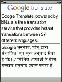 biNu for Google Translate