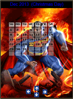Cartoon Superhero Calendar 2013