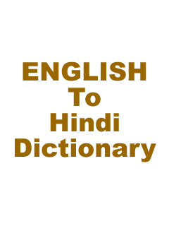 Dictionary for English to Hindi