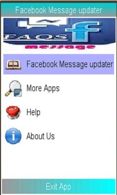 facebook message updater