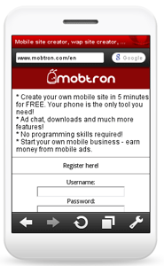 Mobtron - create your mobile site in 3 minutes