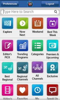 WHATS-ON-INDIA : TV Guide App