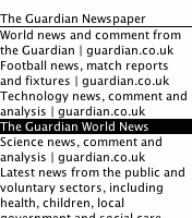 Guardian Newspaper RSS Feed Reader