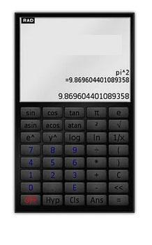 Touchscreen scientific calculator for S6