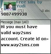 Free SMS Via way2sms