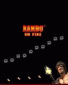 Rambo on fire