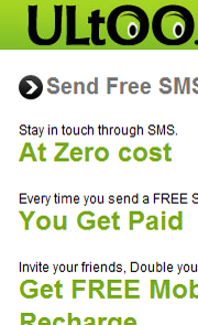 ultoo send free sms get free recharge