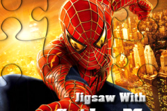 Jigsaw With Spider Man (320x240)