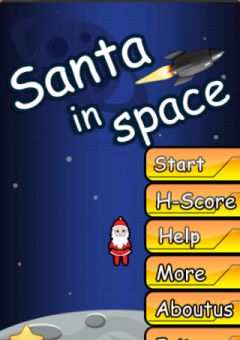 Santa In Space_320x480
