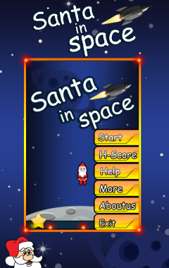 Santa In Space_480x800