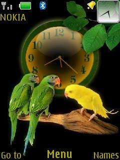 Parrots Clock