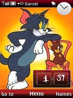 Tom N Jerry Clock