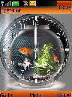 Glod Fish Clock