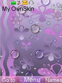 Purple Water Drops