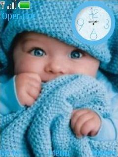 Swf Blue Baby Clock