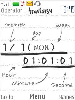Sketchbook Clock