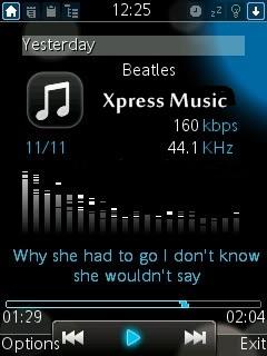 Xpress Music Player Theme