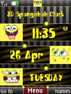3d Spongebob Clock