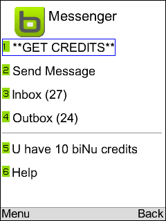 biNu Messenger Chat SMS Email