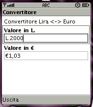 Convertitore Euro - Lira