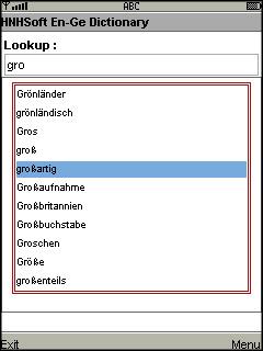 HNHSoft Larousse English-German Concise Dictionary (Java)