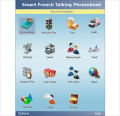 Smart French Talking Phrasebook for Java J2ME