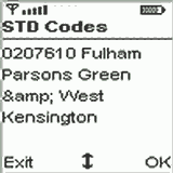 UK STD Codes