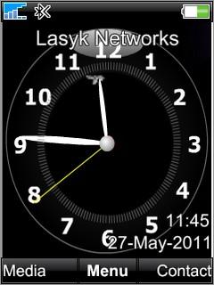 Black Analog Clock