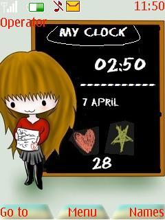 Blackboard Clock