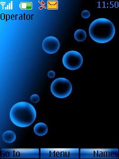 Blue Black Bubbles