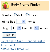 Body Frame Finder