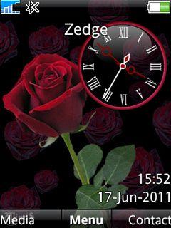 Dark Rose Clock