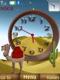 Desert Clock W Icons