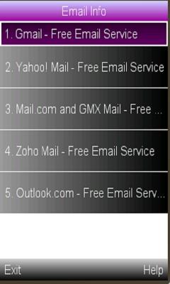 Email info