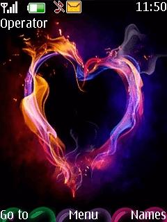 Fire Color Heart
