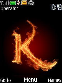 Fire Letter K