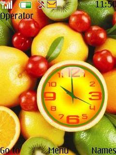 Fruits Clock