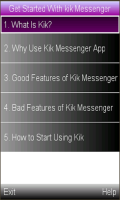 Get Started With kik Messenger