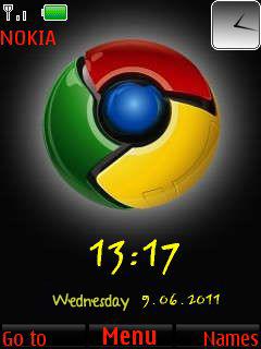 Google Chrome Clock