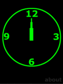 Green Clock Screensaver