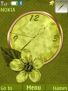 Green Flower Clock