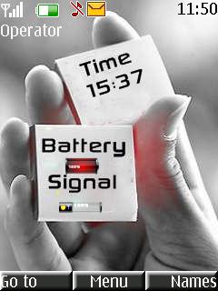 Hand Battery Signal