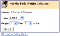 Healthy Body Weight Calculator
