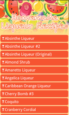 Homemade Liqueur Recipes