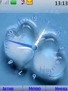 Ice Heart Clock