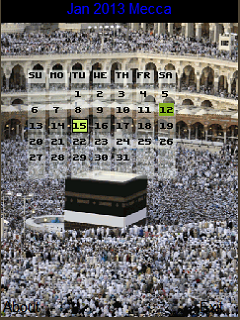 Islamic Places Calendar 2013